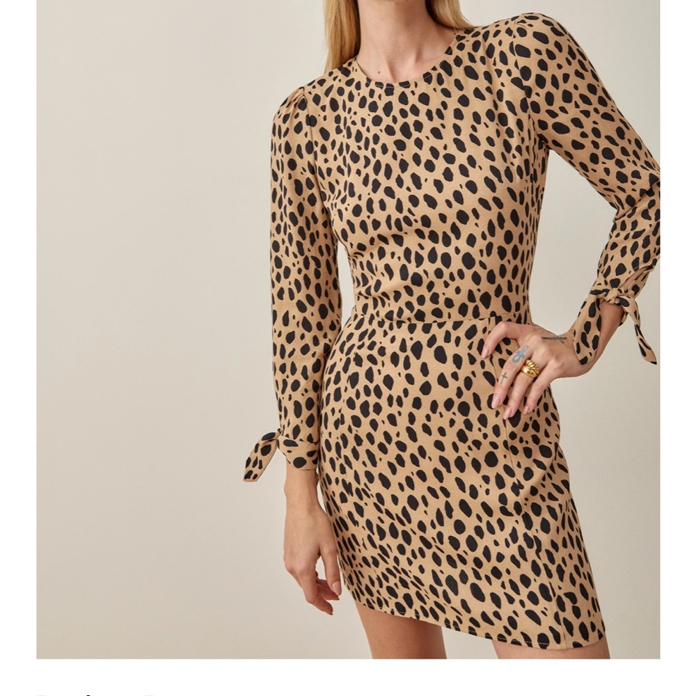 NWT reformation Reuben dress in bobcat